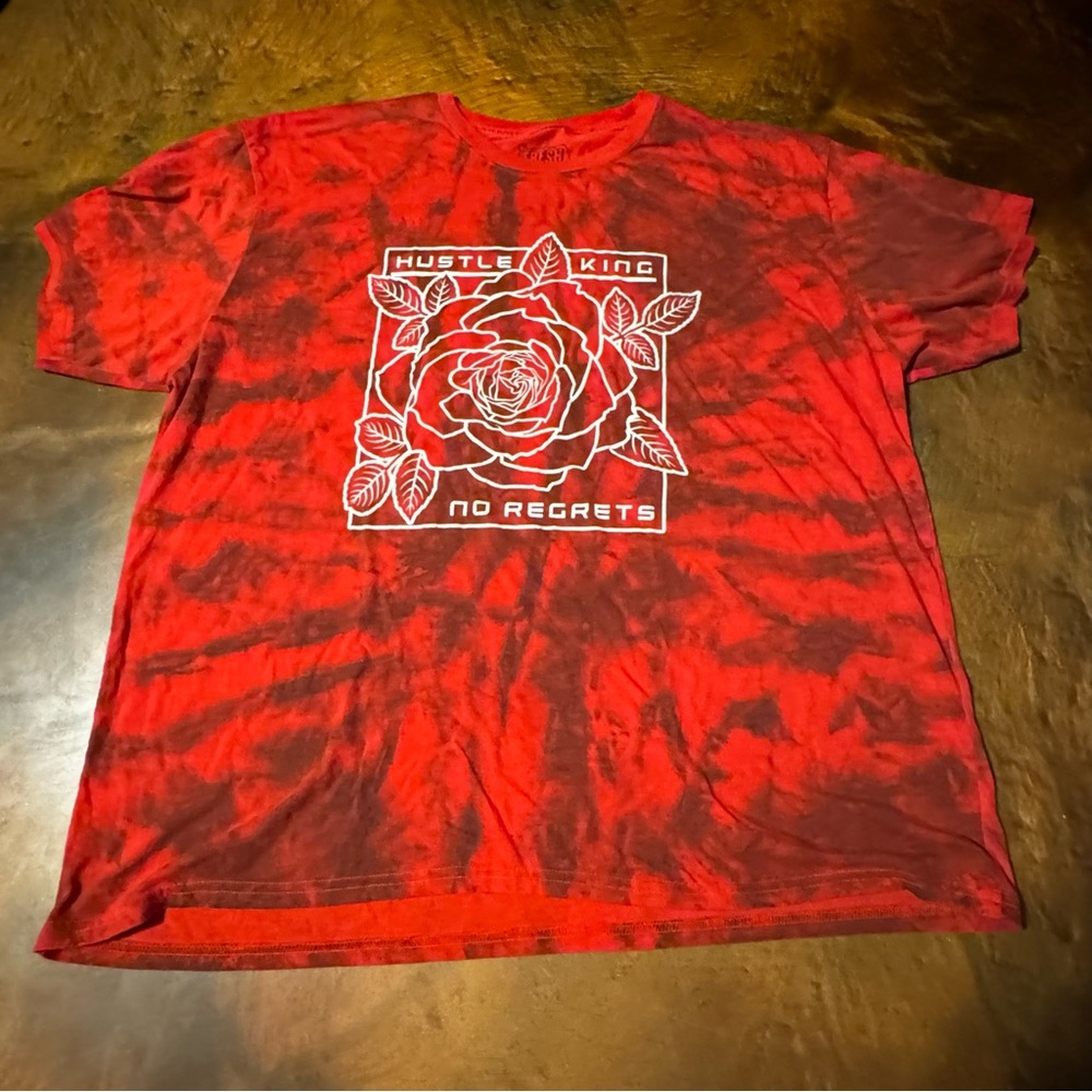 Hustle King Red Graphic Short‎ Sleeve Tee